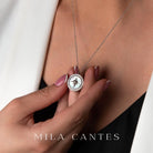 LUNA LOCKET | Happy Parents | Sterling Silver - MILA CANTES