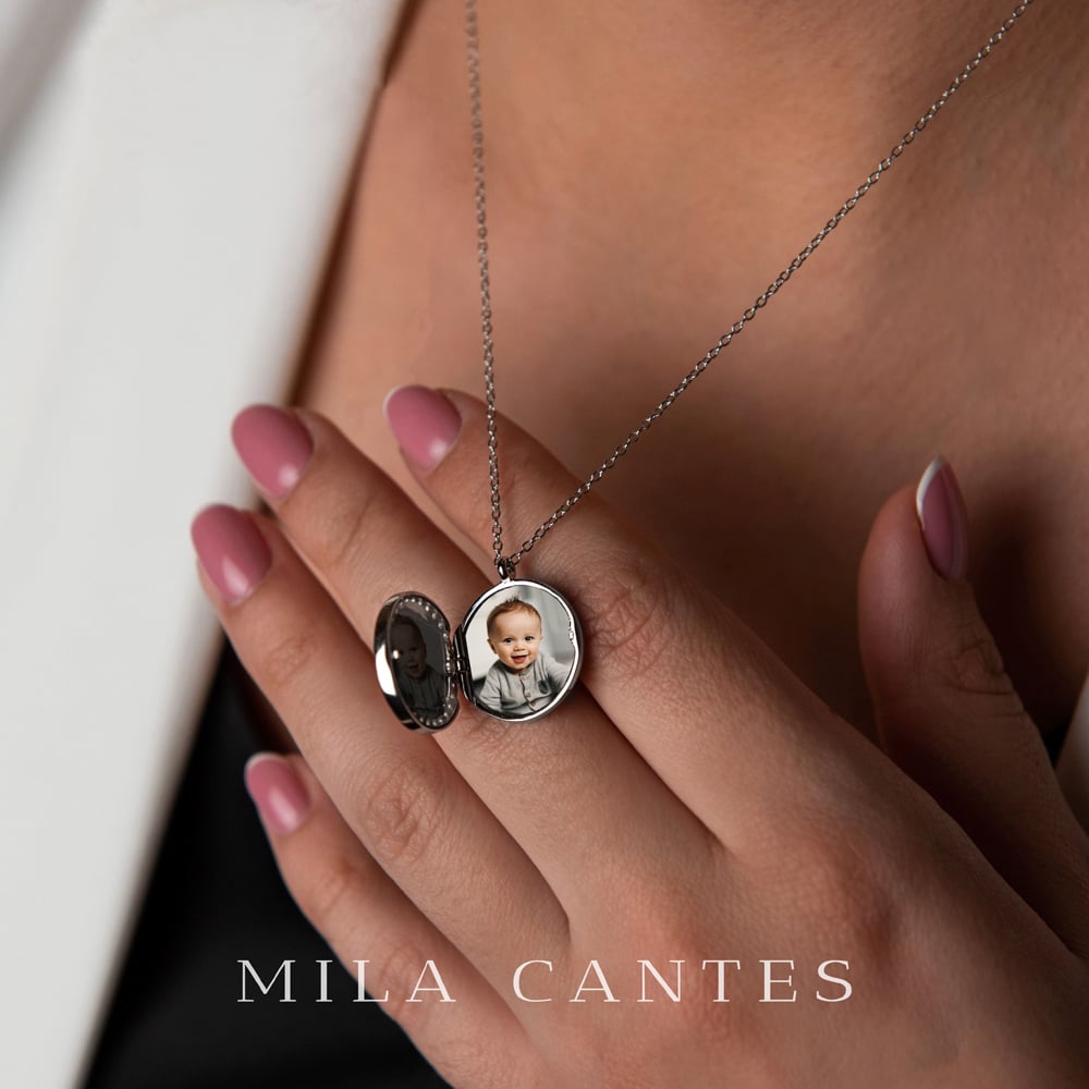LUNA LOCKET | Best Mom | Sterling Silver - MILA CANTES