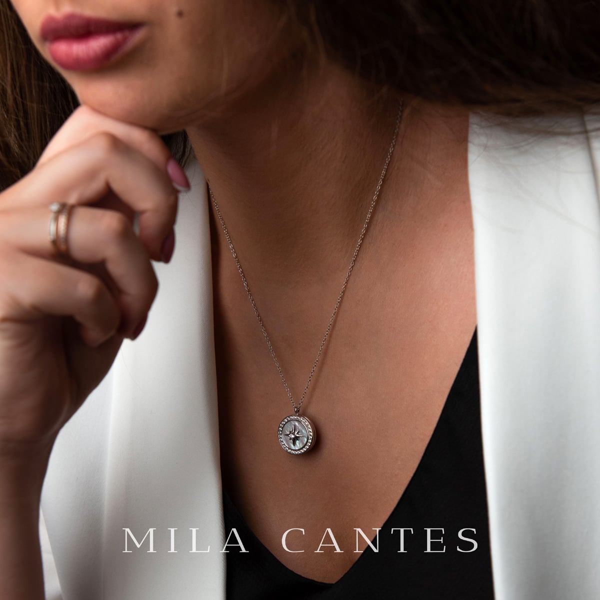 LUNA LOCKET | Forever in My Heart | Sterling Silver - MILA CANTES
