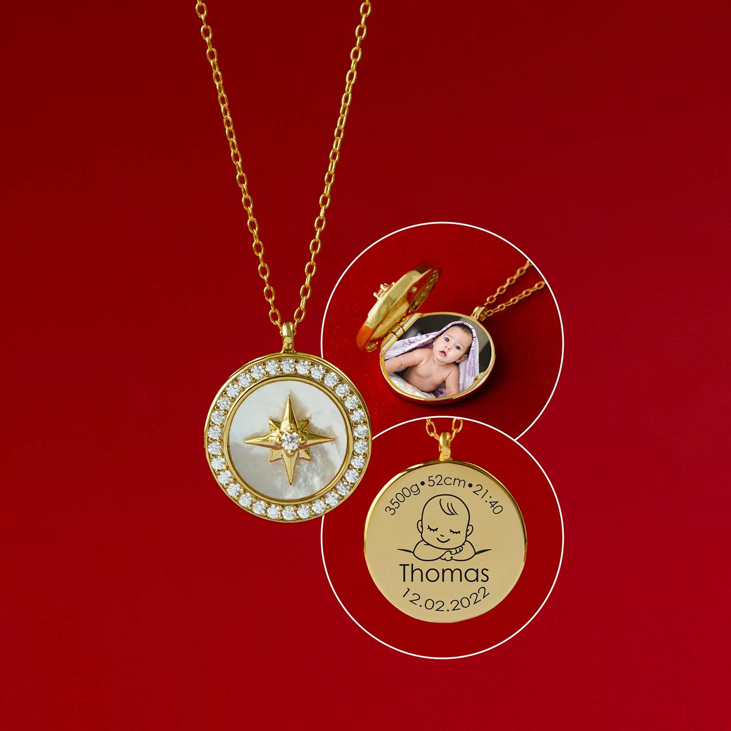 LUNA LOCKET | My Baby | Sterling Silver - MILA CANTES